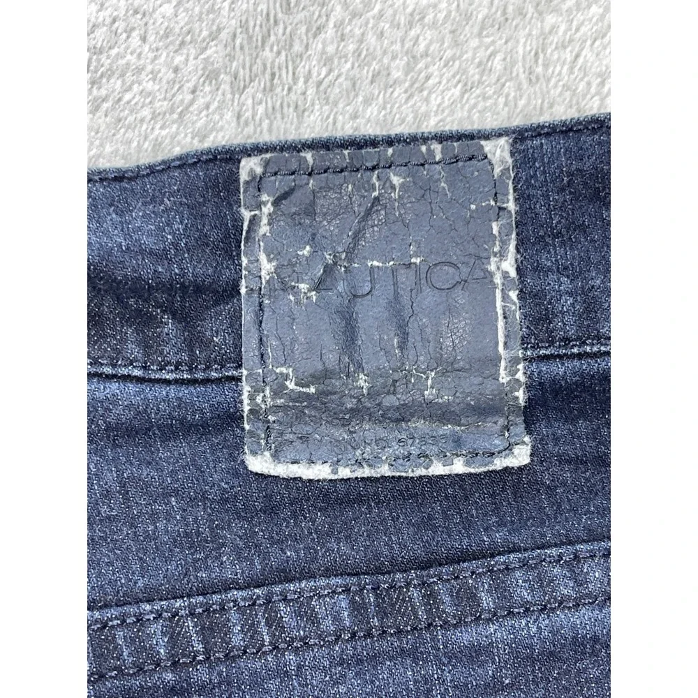Nautica Jeans Mens 58x32 (29L) Blue Straight Fit Denim Pants Stretch Classic